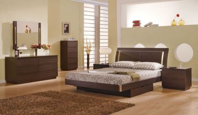 Contemporary  Sets on Finish Contemporary Bedroom Set With Storage Bed At Furniture Depot