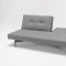 Grey or White Leatherette Modern Sofa Bed by Innovation Living