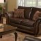 Vintage Soft Bonded Leather Sofa & Loveseat Set w/Flair Arms