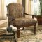 Brown Gold Chenille Classic Living Room Sofa w/Marble Details