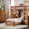 Beckford Twin/Twin Student Loft Bed AM-BK600 in Mahogany
