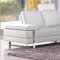 White Fabric Modern 7095 Sofa w/Optional Loveseat & Chair