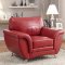 8523 Chaska Sofa in Red Bonded Leather Match by Homelegance