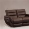 Brown Leather Modern Living Room w/Adjustable Footrests