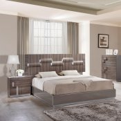 Adel Bedroom in Grey & Zebra Wood by Global w/Optional Casegoods