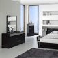 Ibeza Bedroom by American Eagle Furniture in Wenge & Grey