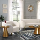 Martini Coffee Table 239 in Golden Tone by Meridian w/Options