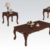 80234 Fairfax 3Pc Coffee Table Set in Brown by Acme