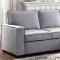 Ines Sectional Sofa w/Sleeper CM6964 in Gray Fabric
