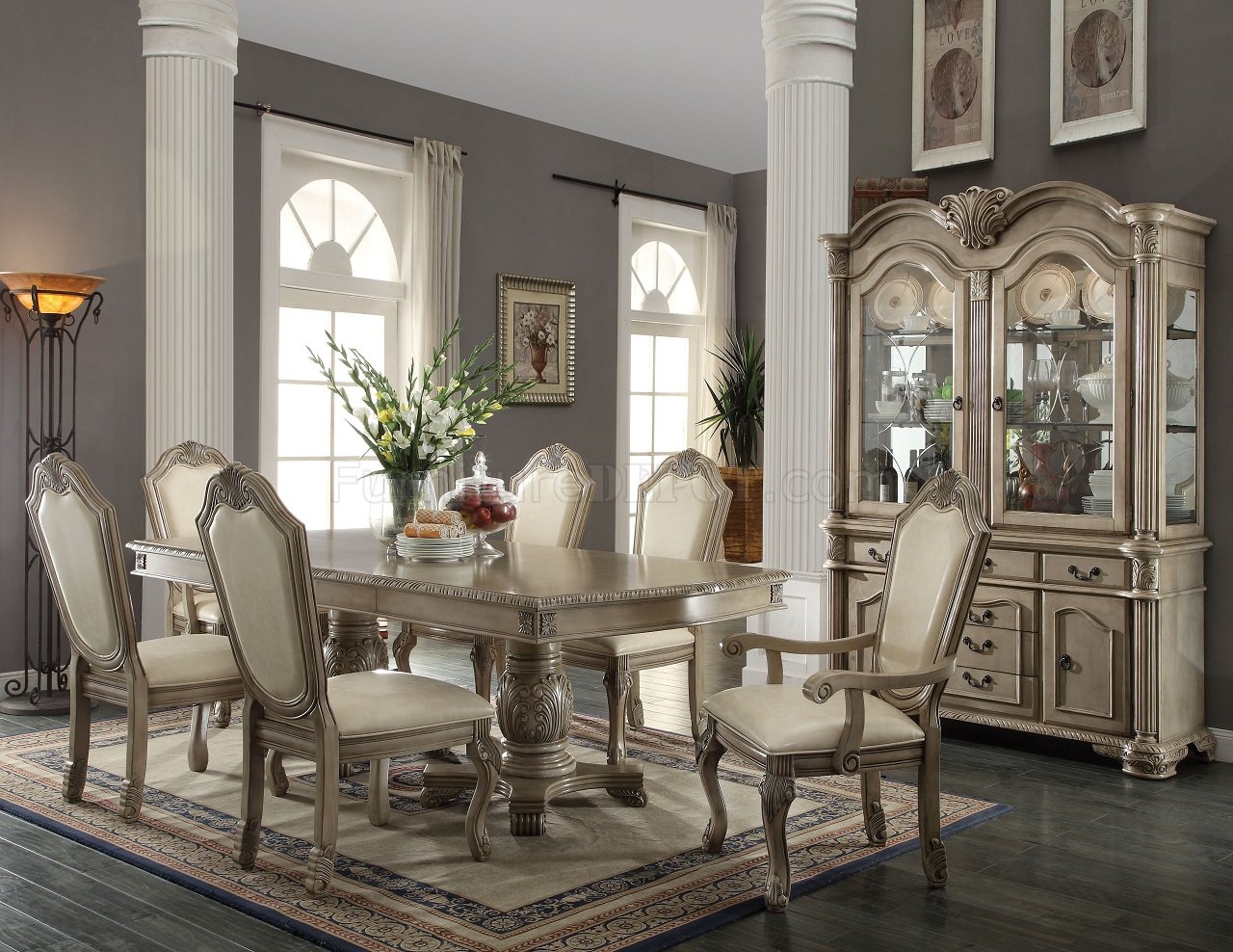 Chateau De Ville Dining Table White By ACME
