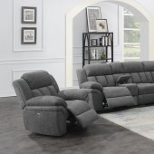 Bahrain Power Motion Sectional Sofa 609540P Charcoal by Coaster