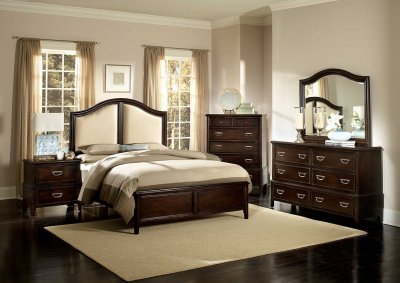 2126N Beaux Bedroom by Homelegance in Dark Cherry w/Options