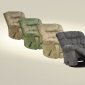 Catnapper Choice of Color Fabric Modern Teddy Bear Recliner