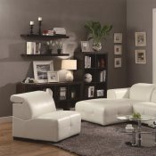 Darby Sectional Sofa 503617 White Bonded Leather Match - Coaster