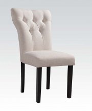 Effie Accent Chair Set of 2 in Beige Fabric by Acme