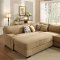 9759 Minnis Sectional Sofa in Brown Fabric by Homelegance