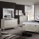 Manar Bedroom Set CM7891 in Silver & Mirror w/Options