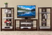 700321 3Pc Entertainment Wall Unit in Dark Brown by Coaster