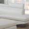G147 Sectional Sofa in White Bonded Leather by Glory
