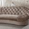 Cosmopolitan Sectional Sofa, Chair & Ottoman Tan Fabric by VIG