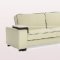 Lifestyle Solutions Sarasota Bycast Leather Sofa Bed in Ivory