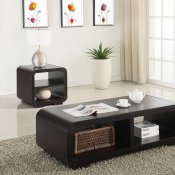700794 Coffee Table & End Table 2Pc Set in Cappuccino by Coaster