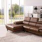 1218 Sectional Sofa in Brown Fabric by VIG