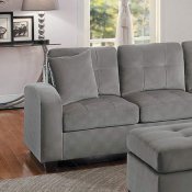 Emilio Sectional Sofa 8367TP in Taupe Fabric by Homelegance