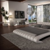 Celeste Bed in Light Grey Eco-Leather by J&M