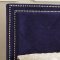 Hampton Upholstered Bed in Navy Velvet Fabric w/Options