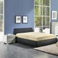 Waverly Bed by Beverly Hills Furniture in Brown Bycast Leather