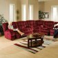 Bordeaux Fabric Softie Modern Reclining Sofa w/Options