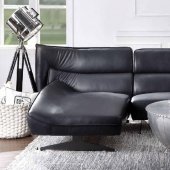 Maeko Sectional Sofa 55060 in Dark Gray Top Grain Leather - Acme