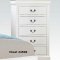 Louis Philippe III 5 Piece Bedroom in White by Acme w/Options