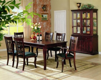 Casual Contemporary Furniture on Cherry Finish Contemporary Dining Room Furniture At Furniture Depot