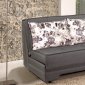 Rio Pull-Out Loveseat Bed in Grey Fabric by Rain