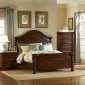 Dark Brown Finish Traditional Bedroom w/Optional Items