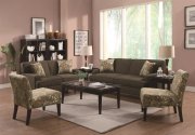 503581 Finley Sofa in Chocolate Fabric by Coaster w/Options