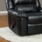 U9966 Reclining Sofa Black Bonded Leather - Global Furniture USA