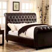 Bennett CM7603BR Bed in Brown Leatherette