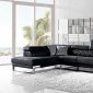 1263 Arden Sectional Sofa in Black Fabric by VIG