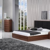 Anthrop Bedroom by Beverly Hills in Walnut w/Optional Casegoods