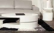Ergo Coffee Table by Beverly Hills in Whte High Gloss w/Options