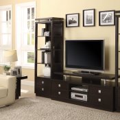700696 Cappuccino TV Stand by Coaster w/Media Towers