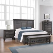 Franco Bedroom 5Pc Set 205731 in Weathered Sage by Coaster