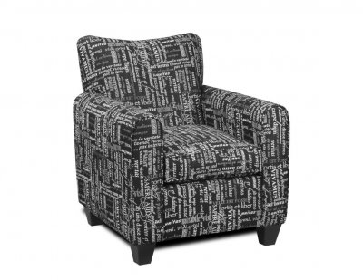 Trilogy Black Fabric Stylish Modern Chair