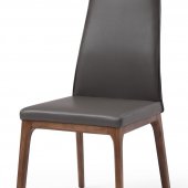 Windsor High Back Dining Chair Set of 2 by J&M in Dark Gray
