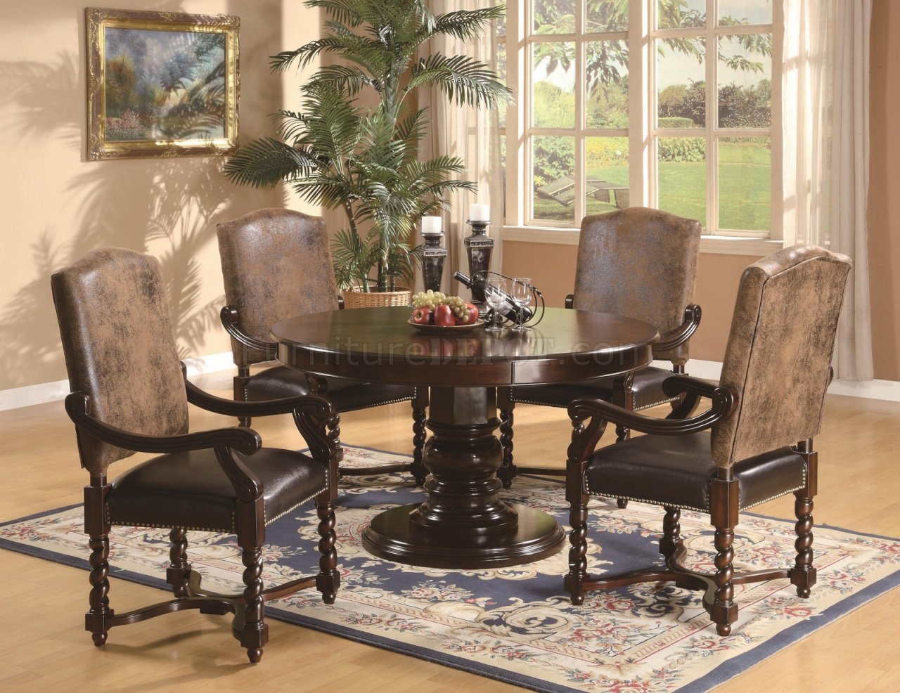 antique walnut dining room set