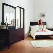 Dark Cappuccino 5Pc Bedroom Set w/Low Profile Bed & Options