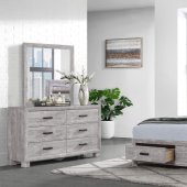 Nolan Bedroom Set 5Pc in Gray by Global w/Options